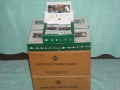 2001 UPPER DECK GOLF FACTORY SEALED GREEN HOBBY PACKS TIGER’S RC YR**2 PACKS**!