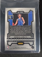 2023-24 Panini Prizm – Dereck Lively #163 Silver Prizm (RC)