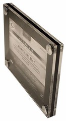 3 Cards Side By Side with dividers Display Card Case, Holds Cards 180pt or less