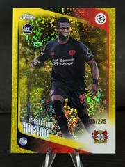 2025 Topps Chrome UEFA Christian Kofane #27 (Rc) Yellow Mini Diamond /275 H002