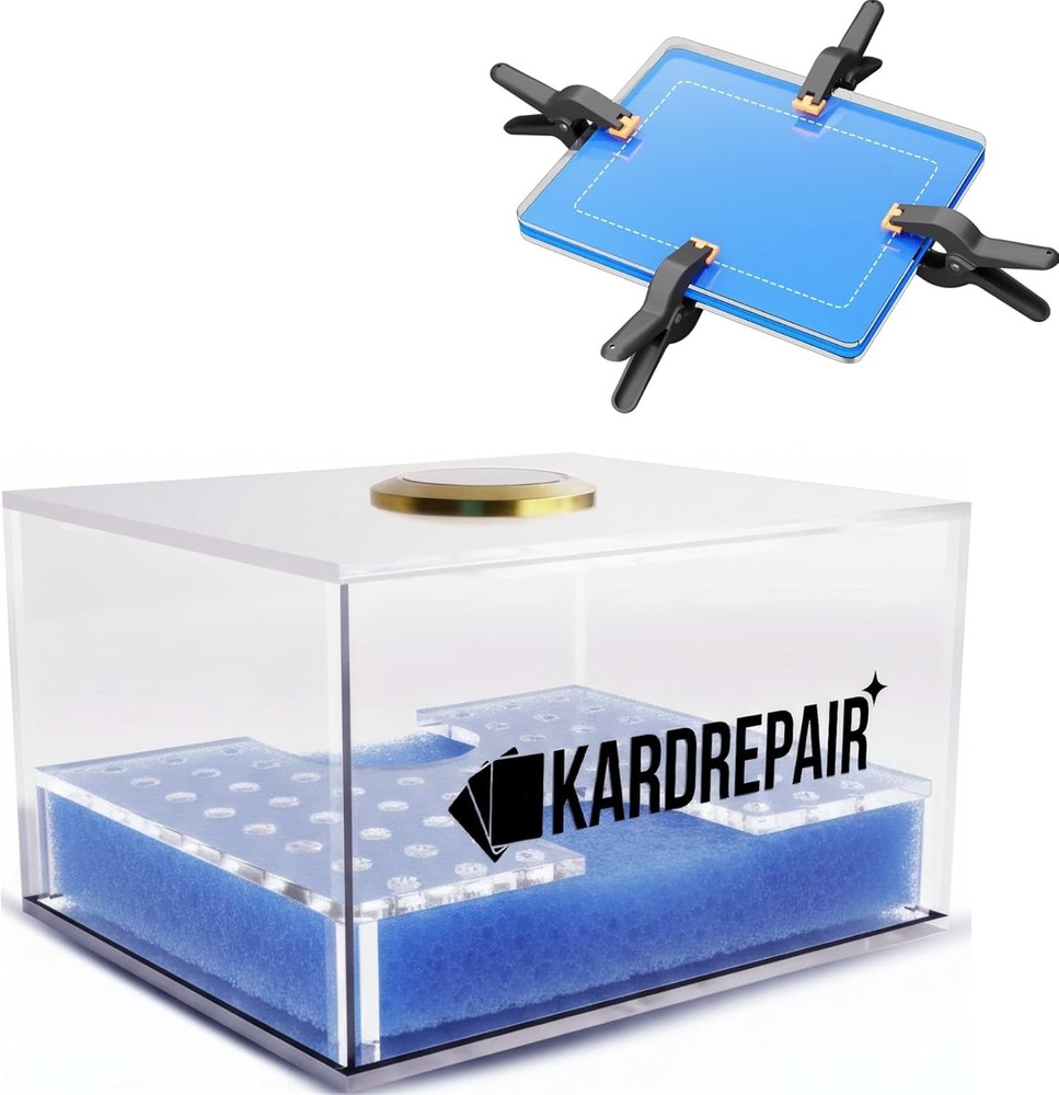 TCG Humidor Repair Kit – Includes 2 Acrylic Flattening Plates & 4 Spring Clamps
