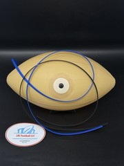 FULL-SIZE Latex Football Bladder + BLUE Tacky Diamond Lace Repair Kit
