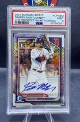2024 Bowman Draft Braden Montgomery 1st Auto #CPA-BM HTA Choice Refractor /150