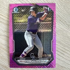 2026 Bowman Mega Box Ethan Holiday 1st Fuchsia /299 Mojo Chrome BCP-1 Rockies