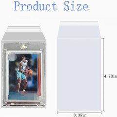 200PCS Resealable Team Bags for One Touch Card Holders 35PT-130PT, Fit Sleeves f