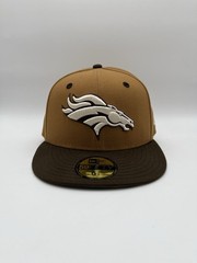 New Era Light Brown/Dark Brown Denver Broncos Two-Tone Walnut 59FIFTY Size 6 7/8