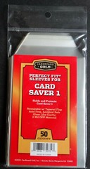 100 Cardboard Gold Perfect Fit Sleeves for Card Saver 1 Bag