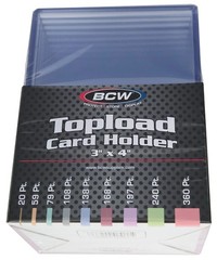 100 BCW 197pt Toploaders New Trading Card Holder Sports Jersey 5mm Thick Storage