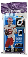 2025 Panini Donruss Football 30 Card Jumbo Value Cello – Factory Sealed Fat Pack