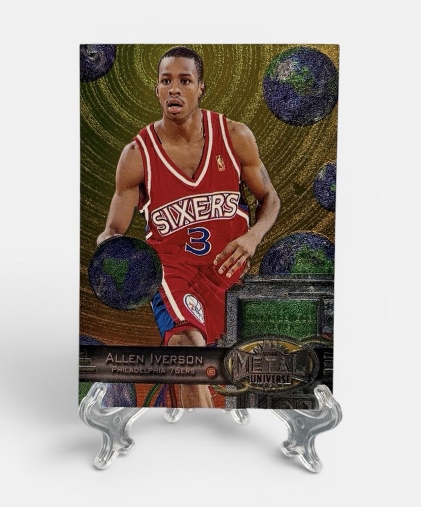 1997-98 Metal Universe Allen Iverson #20 Philadelphia 76ers NBA Card HOF