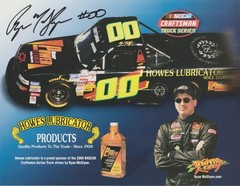 2000 Ryan McGlynn signed Howes Lubricator Chevy Silverado NASCAR CTS Hero Card