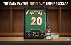 ⁠Gary Payton Signed Framed Jersey SuperSonics Beckett COA Bobblehead Ticket Lot⁠