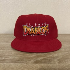 Vintage 90’s El Paso Diablos New Era Fitted Baseball Hat Cap Size 7 3/8 NWOT