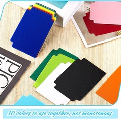 100 Pcs Multicolor Trading Card Dividers – Durable Frosted Plastic Separators