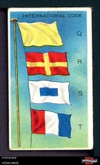 1911 Flags of All Nations T59 International Code Q R S T 2 – GOOD