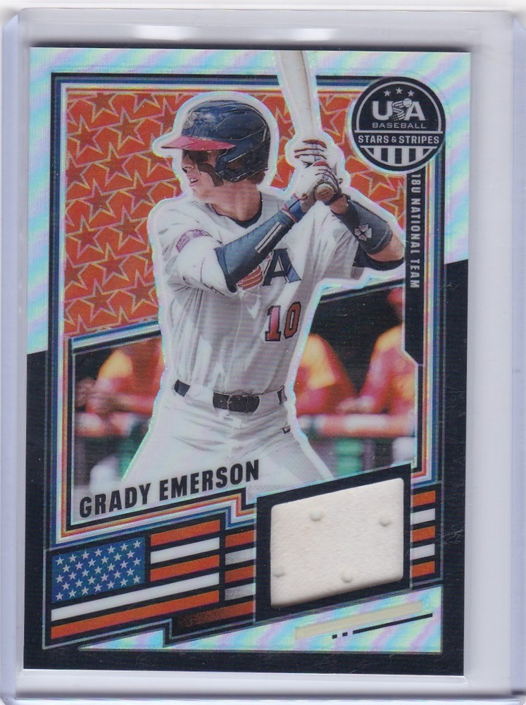 2026 Panini USA Stars & Stripes Grady Emerson Prizm Jersey Relic #USA-GE
