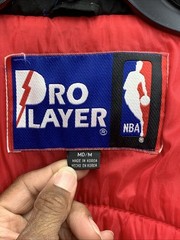 Vintage 90s NBA Chicago Bulls Pro Player Puffer Jacket NBA Full Zip Size M rare