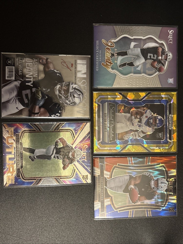 5 Card Ashton Jeanty Football Rookie Lot