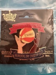Vintage WNBA New York Liberty v Houston Comets 2000 Memorial Day Tipoff Pin