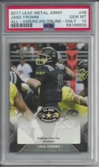 2017 Leaf Metal Army football All-American Online Only #48 Jake Fromm – PSA 10