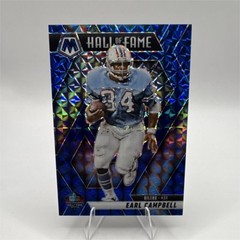 Panini 2025 Mosaic Hall of Fame Earl Campbell Blue Prizm /99 Houston Oilers NFL