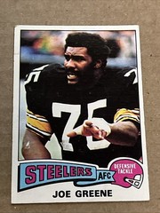 1975 JOE GREENE Topps #425 Pittsburgh Steelers Football Card
