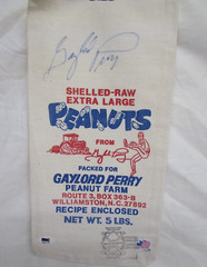 Gaylord Perry Autographed Peanut Farm 5 lb Bag 1991 HOF Induction SGC Authentic