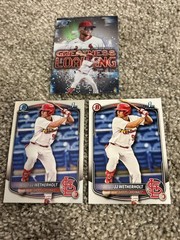 2025 BOWMAN CHROME JJ WETHERHOLT LOT OF 3 ST. LOUIS CARDINALS