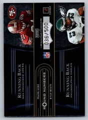 2005 Contenders Round Numbers Blue Quad Frank Gore + /500