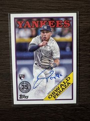 2023 Topps Series 2 – 1988 Topps Baseball Autographs Oswald Peraza #88BA-OP (RC)