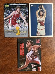 (3) Bill Walton Lot Action Packed Bowman 48 UD 1st Edition Champions UCLA HOF