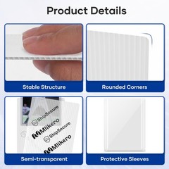 120 Pack Trading Card Shipping Protectors, 3.5” x 4.5” Plastic Card Protect…