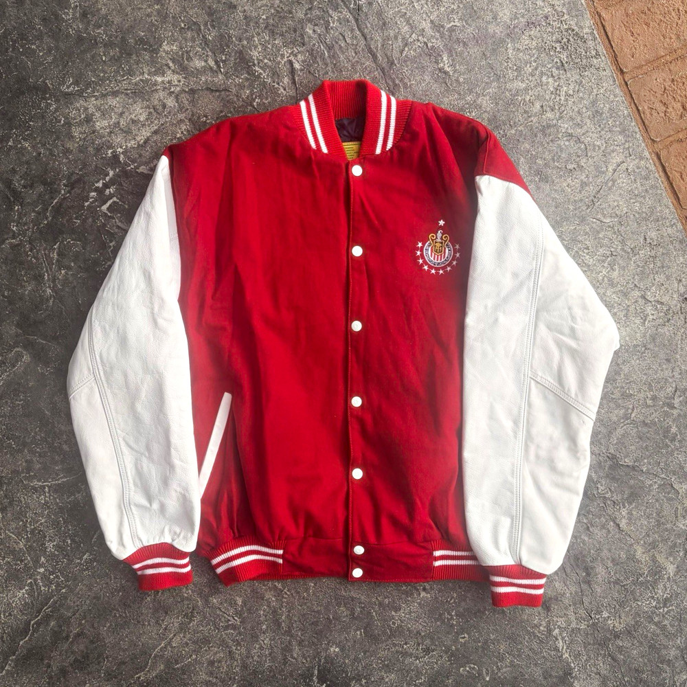Alan de Ivonne Club Deportivo Guadalajara Chivas Red/White Jacket Size 44