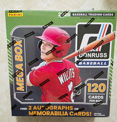 Panini 2026 Donruss Baseball MLB Mega Box Sealed 120 Cards Retail Exclusive