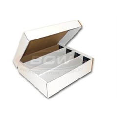 Lot of 5 BCW 3200 CT 4 Row Half Lid MONSTER Storage BOX Holds 3200 STD & Gaming