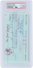 Graig Nettles New York Yankees Signed Check from March 31, 1984 – PSA 84855685
