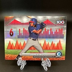 2024 Bowman Chrome James Wood Top 100 Prospects #BTP-6 Washington Nationals