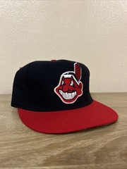 VTG New Era 59FIFTY Cleveland Indians Wahoo 90s Wool Fit 6 3/4 Hat Rare New