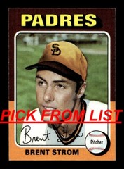 1975 Topps 457-659 EX/EX-MT Pick From List All PICTURED uu6