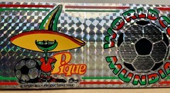 World Cup Mexico 1986 Foil Mascot & Logo Emblem Car Bumper Sticker Sport Mundial