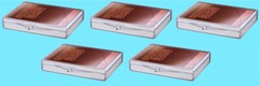 5 ULTRA PRO 25 COUNT HINGED CARD STORAGE BOXES Case Holder Sports Trading Clear