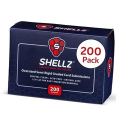 Shellz Oversized Semi Rigid Card Holders | 3 5/16″ x 4 200ct (4 Packs of 50)