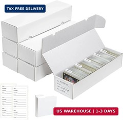 Trading Card Storage Box | 6 Pack • 1100 Count Bulk Card Storage Box | with Divi