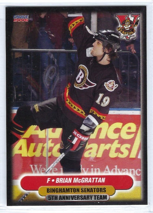 2006-07 Binghamton Senators (AHL) 5th Anniversary Brian McGrattan