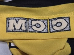 MICHIGAN TECH MTU HUSKIES GLI PROTOTYPE HOCKEY JERSEY * WCHA CCHA NOT GAME WORN