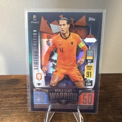 Topps Match Attax 101 Road to Finals Virgil van Dijk World Class Warrior #01