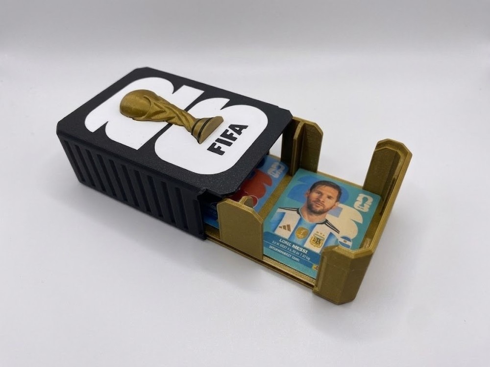 FIFA World Cup Large Sticker Card Storage Box Holder Case Drawer Fits 500+ Cards