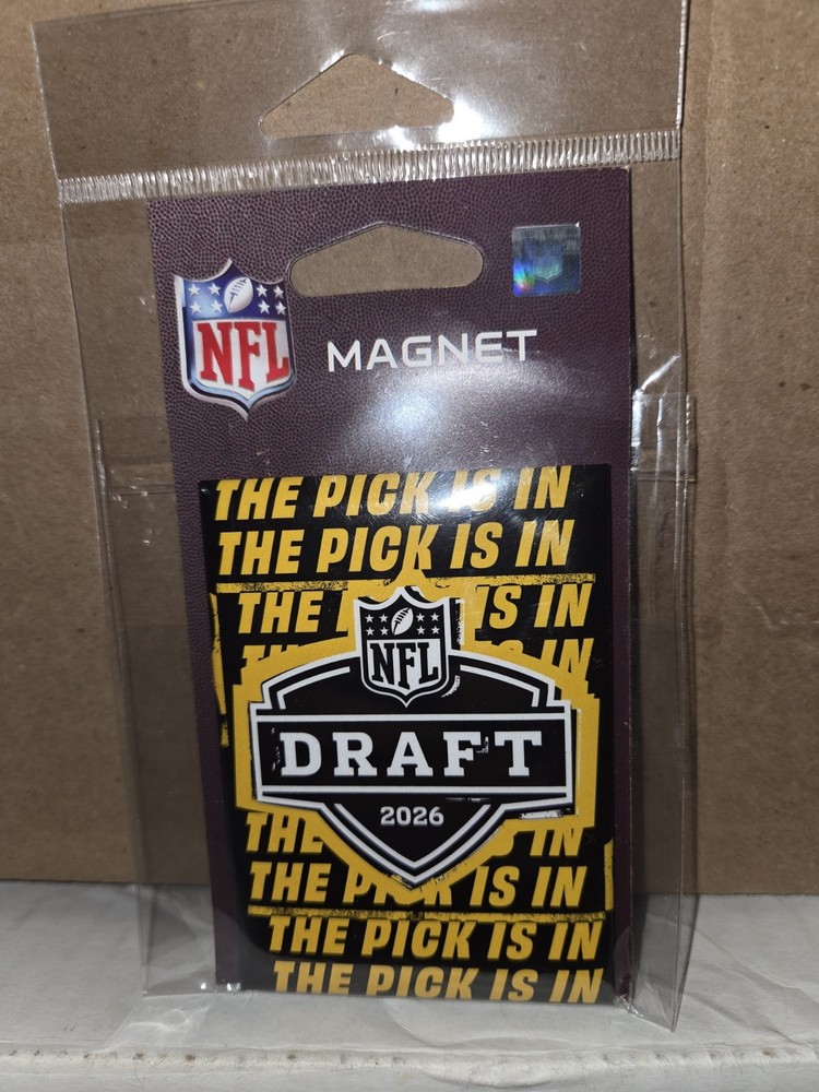 NFL DRAFT 2026 PITTSBURGH Magnet THE PICK IS IN 2.5″ x 3.5″ Black Gold Steelers