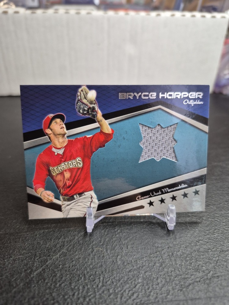 2012 Topps Pro Debut Relics #MLMBH Bryce Harper Rookie Jersey Card Silver