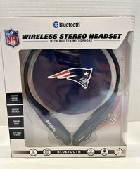 NFL New England Patriots Wireless Stereo Headset NEW